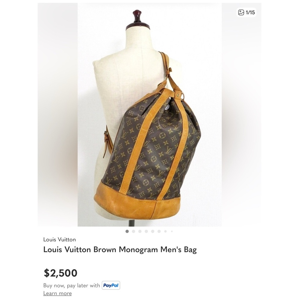 ✅AUTHENTIC LV LARGE RANDONNEE SLING BUCKET BAG - Picture 2 of 10
